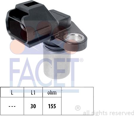 FACET 9.0263 - Crankshaft position sensor, RPM car-mod.net
