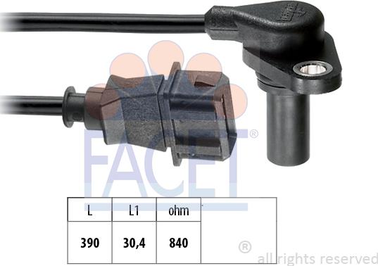 FACET 9.0204 - RPM Sensor of AT, automatic transmission car-mod.net