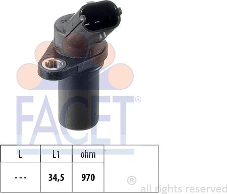 FACET 9.0235 - Crankshaft position sensor, RPM car-mod.net