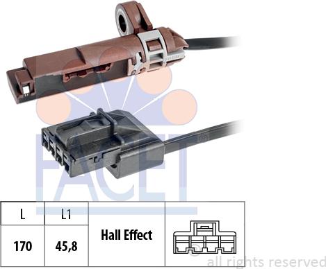 FACET 9.0798 - Sensor, RPM car-mod.net