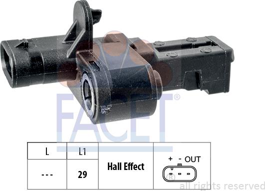 FACET 9.0792 - Crankshaft position sensor, RPM car-mod.net