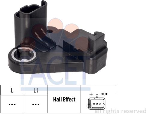 FACET 9.0743 - Crankshaft position sensor, RPM car-mod.net