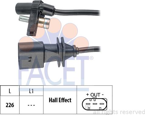 FACET 9.0759 - Crankshaft position sensor, RPM car-mod.net