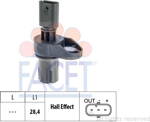 FACET 9.0757 - Camshaft position Sensor car-mod.net