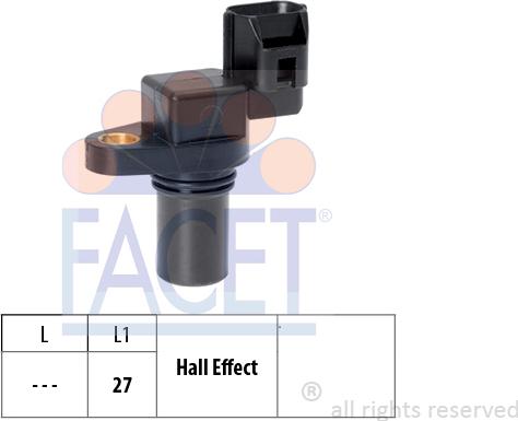 FACET 9.0735 - RPM Sensor of AT, automatic transmission car-mod.net