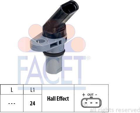 FACET 9.0778 - Sensor, RPM car-mod.net