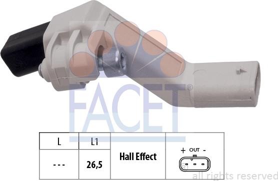 FACET 9.0772 - Crankshaft position sensor, RPM car-mod.net