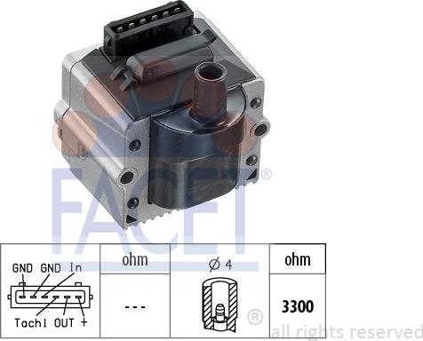 FACET 9.8116 - Ignition Coil car-mod.net