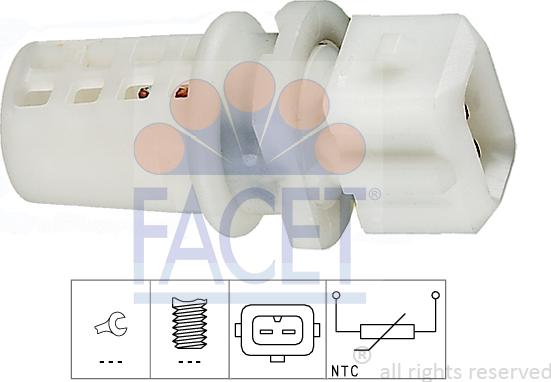 FACET 10.4009 - Sensor, intake air temperature car-mod.net
