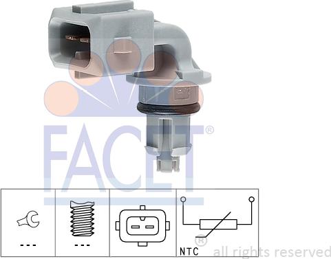 FACET 10.4005 - Sensor, intake air temperature car-mod.net