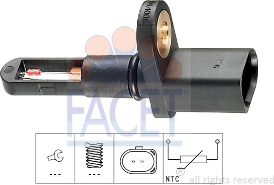 FACET 10.4006 - Sensor, intake air temperature car-mod.net
