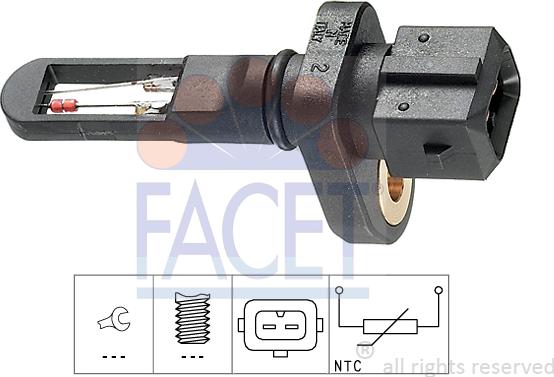FACET 10.4001 - Sensor, intake air temperature car-mod.net
