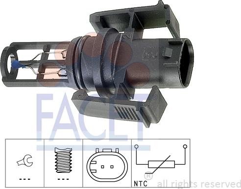 FACET 10.4014 - Sensor, intake air temperature car-mod.net