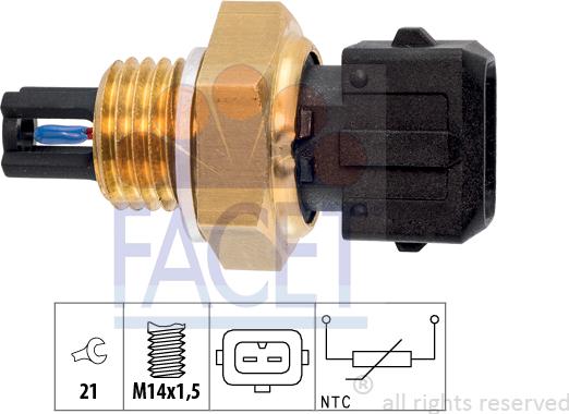 FACET 10.4015 - Sensor, intake air temperature car-mod.net