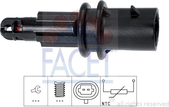 FACET 10.4033 - Sensor, intake air temperature car-mod.net