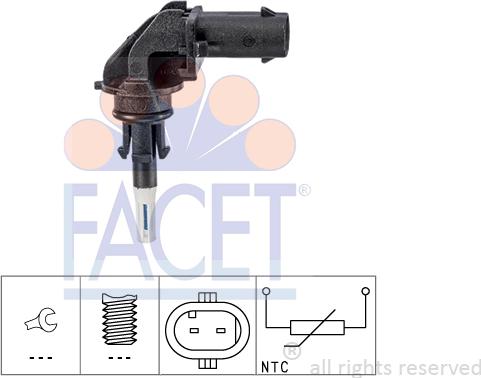 FACET 10.4032 - Sensor, intake air temperature car-mod.net