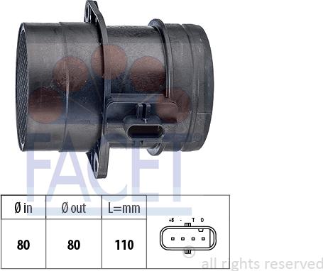 FACET 10.1446 - Air Mass Sensor car-mod.net