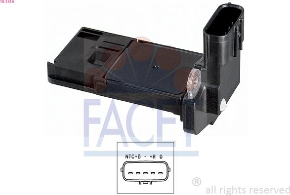 FACET 10.1416 - Air Mass Sensor car-mod.net