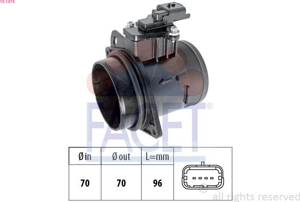 FACET 10.1474 - Air Mass Sensor car-mod.net