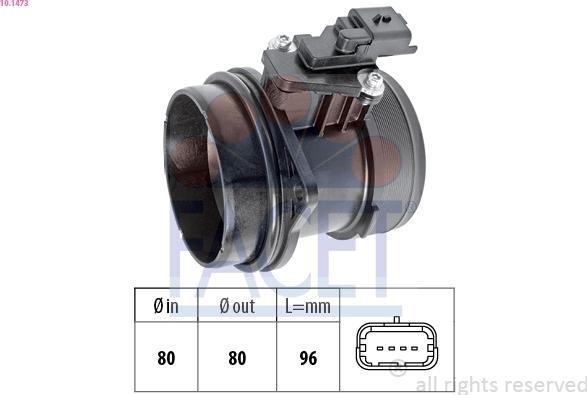 FACET 10.1473 - Air Mass Sensor car-mod.net