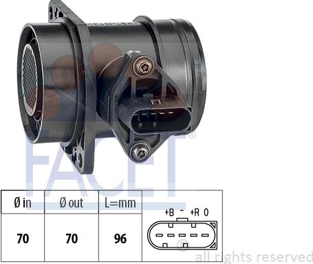 FACET 10.1509 - Air Mass Sensor car-mod.net