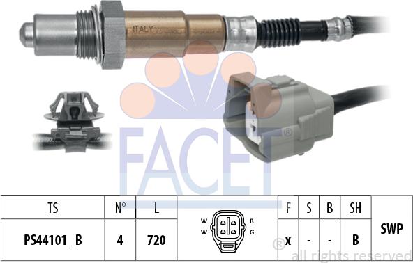 FACET 10.8565 - Oxygen, Lambda Sensor car-mod.net