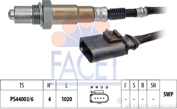 FACET 10.8507 - Oxygen, Lambda Sensor car-mod.net