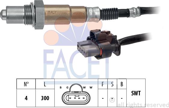 FACET 10.8510 - Oxygen, Lambda Sensor car-mod.net