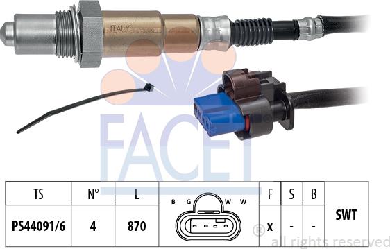 FACET 10.8511 - Oxygen, Lambda Sensor car-mod.net