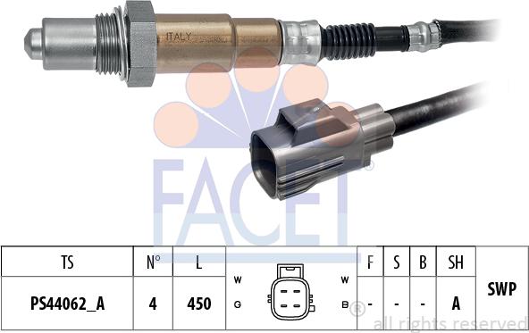 FACET 10.8601 - Oxygen, Lambda Sensor car-mod.net