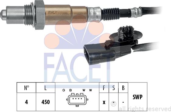 FACET 10.8095 - Oxygen, Lambda Sensor car-mod.net