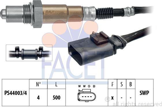 FACET 10.8072 - Oxygen, Lambda Sensor car-mod.net