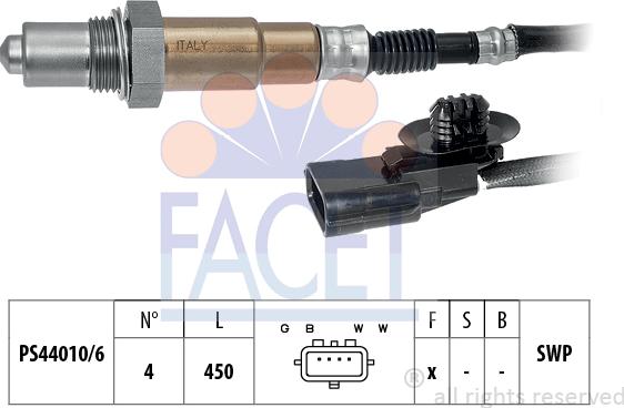 FACET 10.8169 - Oxygen, Lambda Sensor car-mod.net