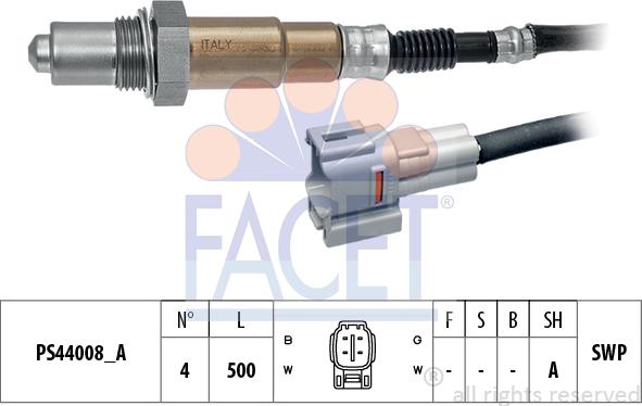 FACET 10.8316 - Oxygen, Lambda Sensor car-mod.net
