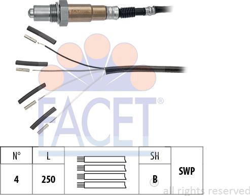 FACET 10.8240 - Oxygen, Lambda Sensor car-mod.net