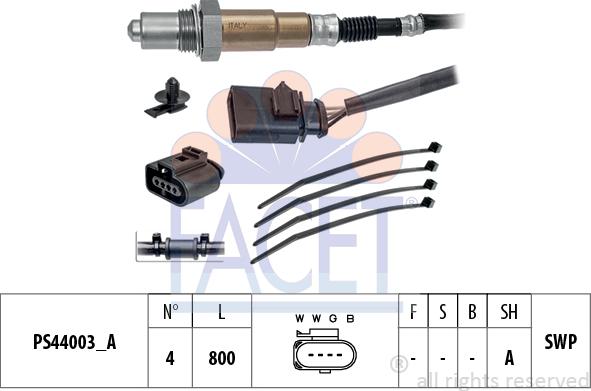 FACET 10.8243 - Oxygen, Lambda Sensor car-mod.net