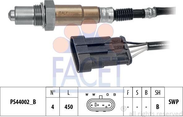 FACET 10.8242 - Oxygen, Lambda Sensor car-mod.net