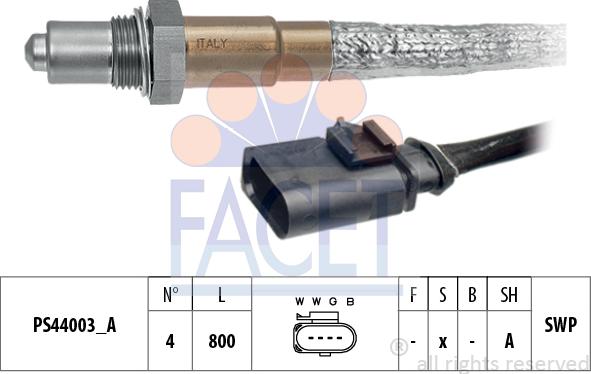 FACET 10.8250 - Oxygen, Lambda Sensor car-mod.net