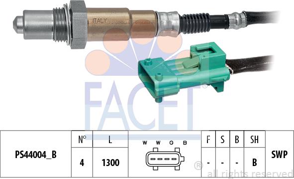 FACET 10.8222 - Oxygen, Lambda Sensor car-mod.net