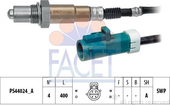 FACET 10.8273 - Oxygen, Lambda Sensor car-mod.net