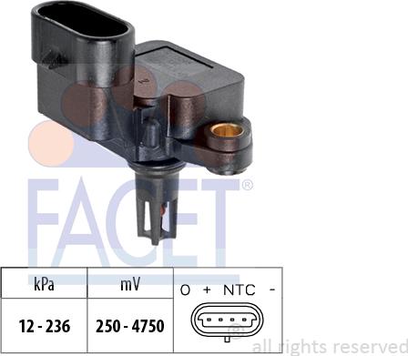 FACET 10.3109 - Air Pressure Sensor, height adaptation car-mod.net