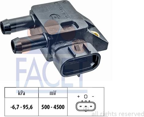 FACET 10.3386 - Exhaust pressure Sensor car-mod.net