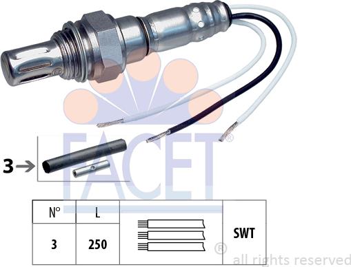 FACET 10.7003 - Oxygen, Lambda Sensor car-mod.net