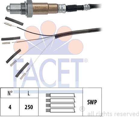 FACET 10.7007 - Oxygen, Lambda Sensor car-mod.net