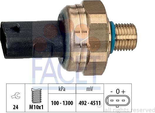 FACET 25.0018 - Sender Unit, oil pressure car-mod.net