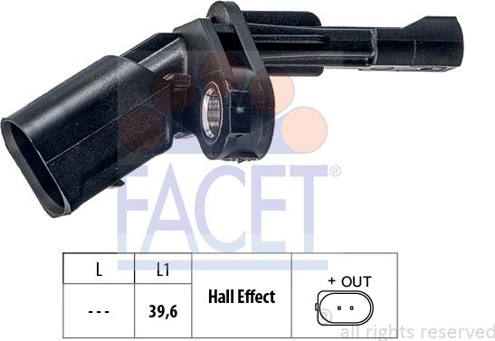FACET 21.0175 - ABS sensor, wheel speed car-mod.net
