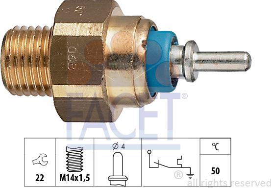 FACET 7.4070 - Coolant temperature Sensor car-mod.net