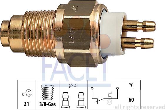 FACET 7.4071 - Coolant temperature Sensor car-mod.net