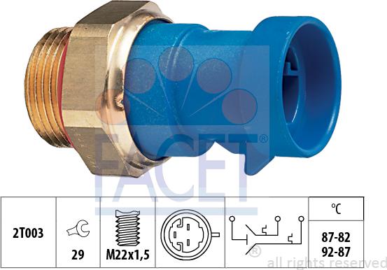 FACET 7.5642 - Temperature Switch, radiator / air conditioner fan car-mod.net