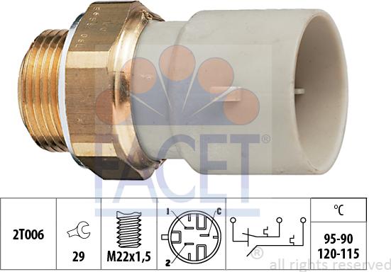 FACET 7.5655 - Temperature Switch, radiator / air conditioner fan car-mod.net